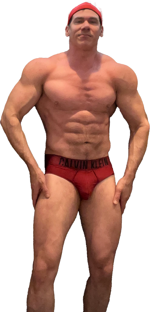 muscle jake bodybuilder front lat spread